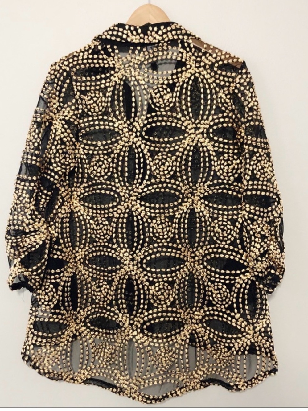 Berek Embroidered Seeds Of Gold Mesh Jacket - Picture 4 of 8